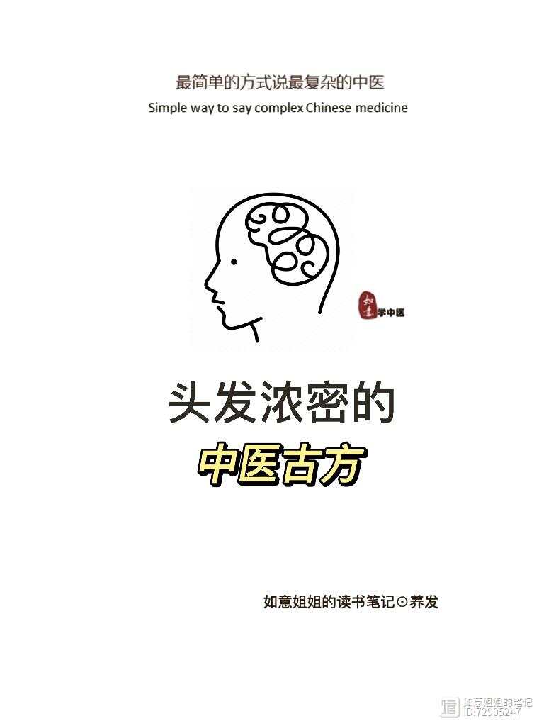 收藏备用的头发密黑的中医古方